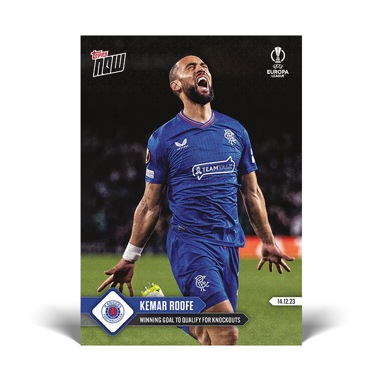 Topps UK - Kemar Roofe - Winning goal to qualify for knockouts - UEL TOPPS NOW® Card #27