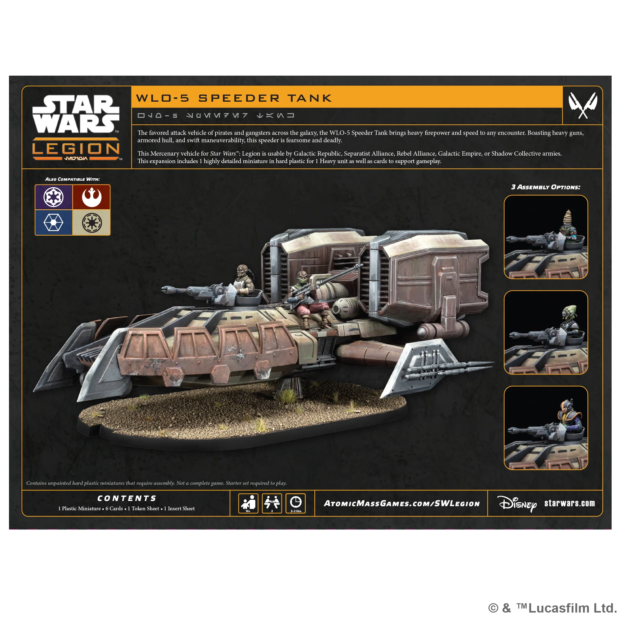 Star Wars: Legion - WL0-5 Speeder Tank