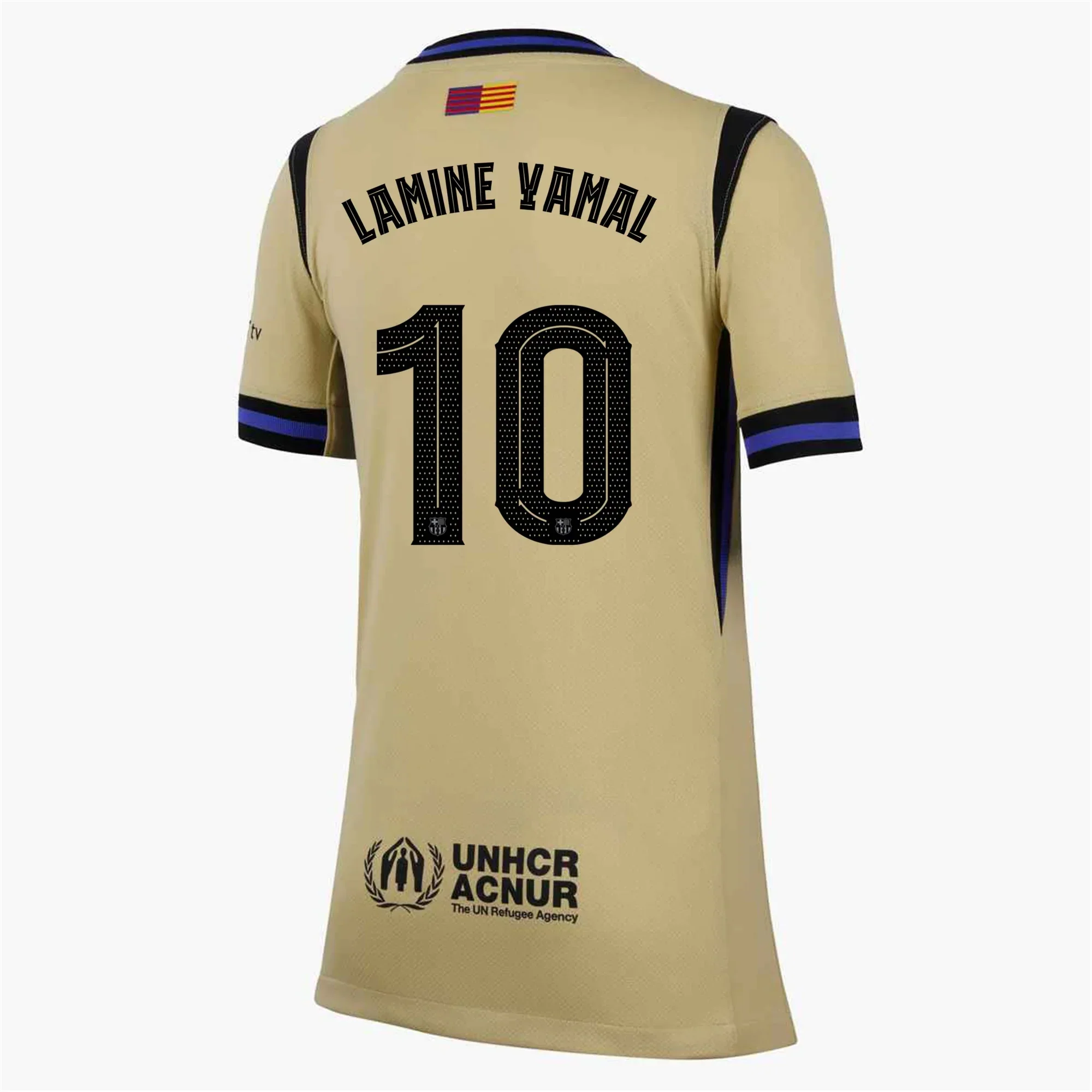 Youth Lamine Yamal FC Barcelona Away Jersey 25/26 (Team Gold/Persian Violet/Black)