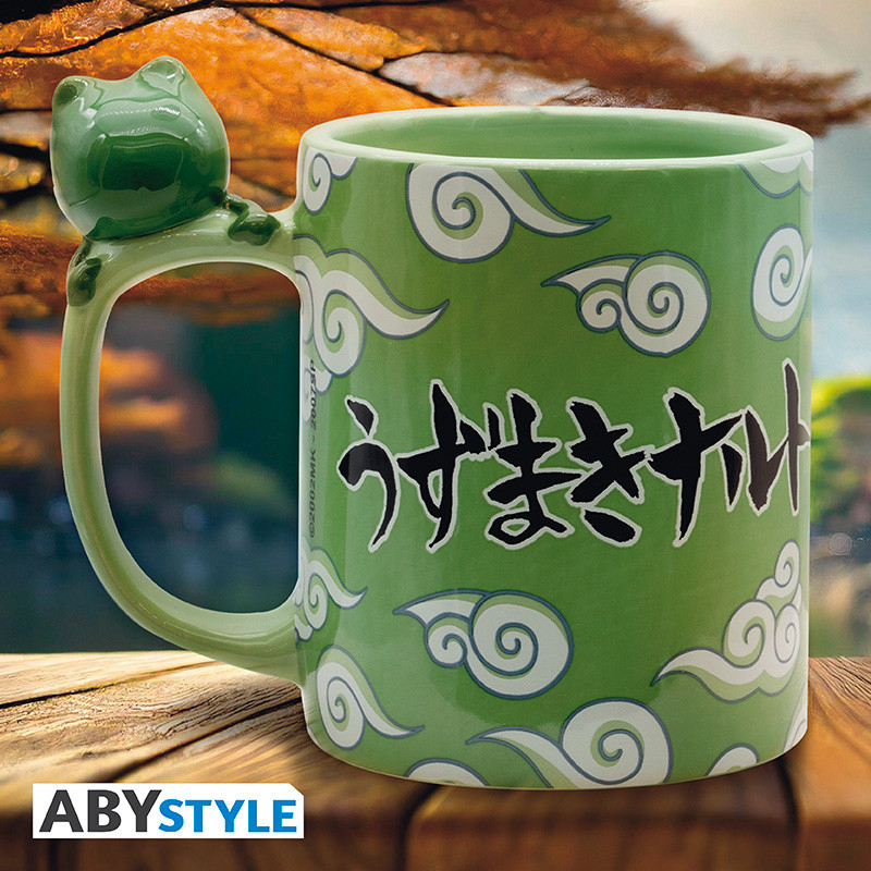 NARUTO SHIPPUDEN Mug 3D handle Naruto and Gama-chan