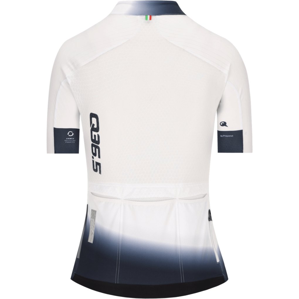 Q36.5 Gregarius Pro Collar Fade Signature Short Sleeve Jersey Women - white