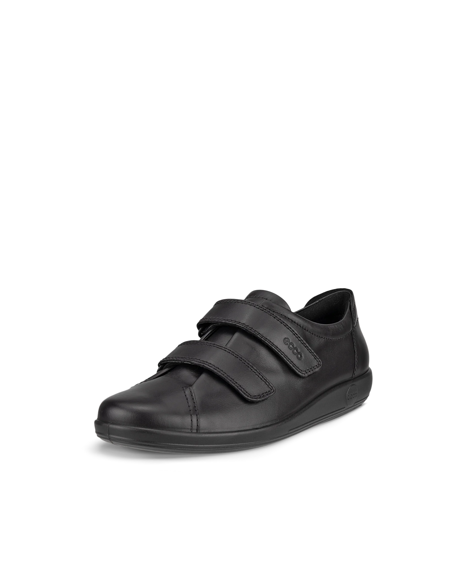 ECCO SOFT 2.0 Damen Ledersneaker Schwarz