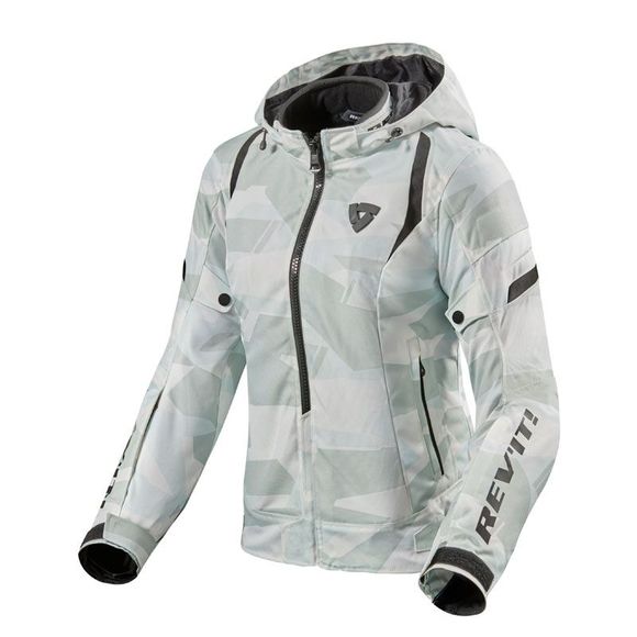 Motorcycle jacket Rev it flare 2 ladies - gray / whiteRef: RI1077