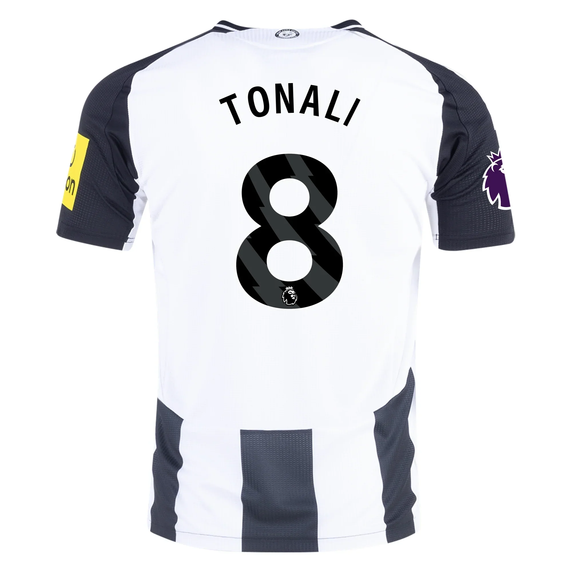 Newcastle United Authentic Sandro Tonali Home Jersey w/ EPL Patch 24/25 (Black/White)