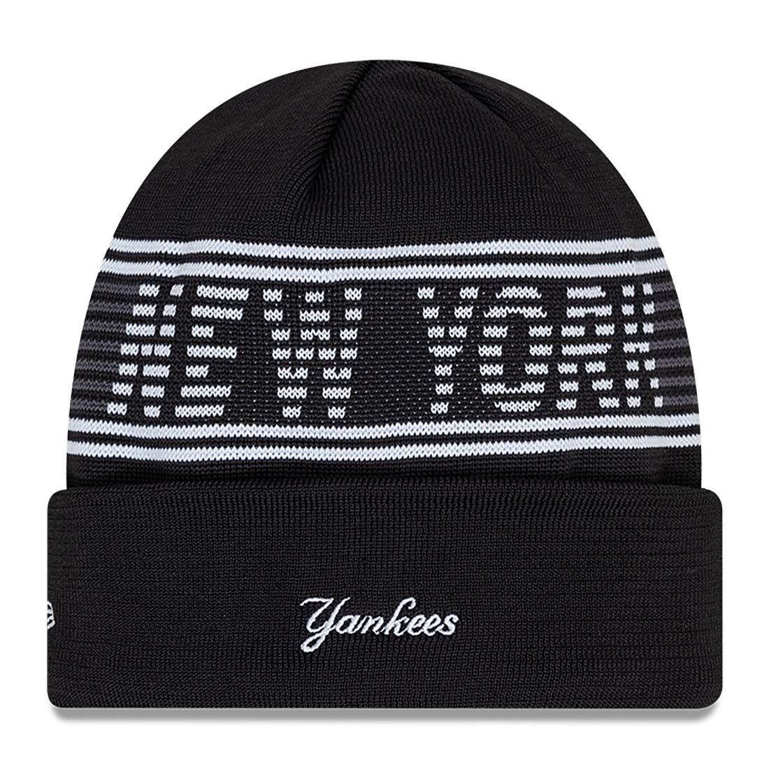 New York Yankees Black Colorway 2024 MLB Clubhouse New Era Beanie Knit