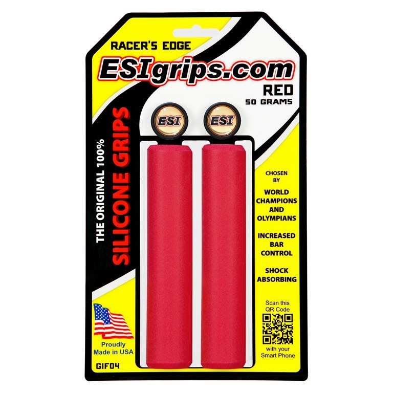 ESI Grips Racer's Edge Handlebar Grips - Red