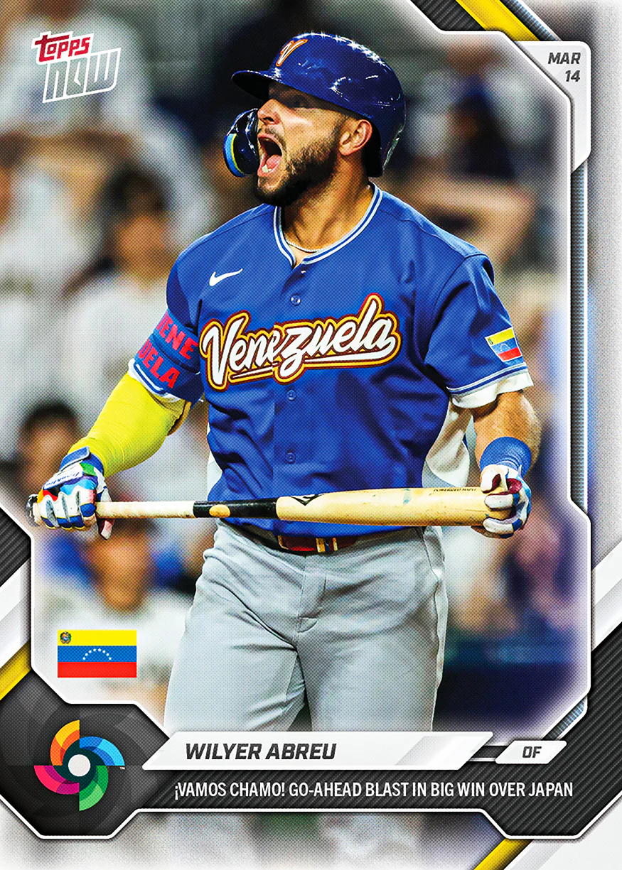 Wilyer Abreu - 2026 World Baseball Classic Topps NOW® - Card 34 - PR: 1331