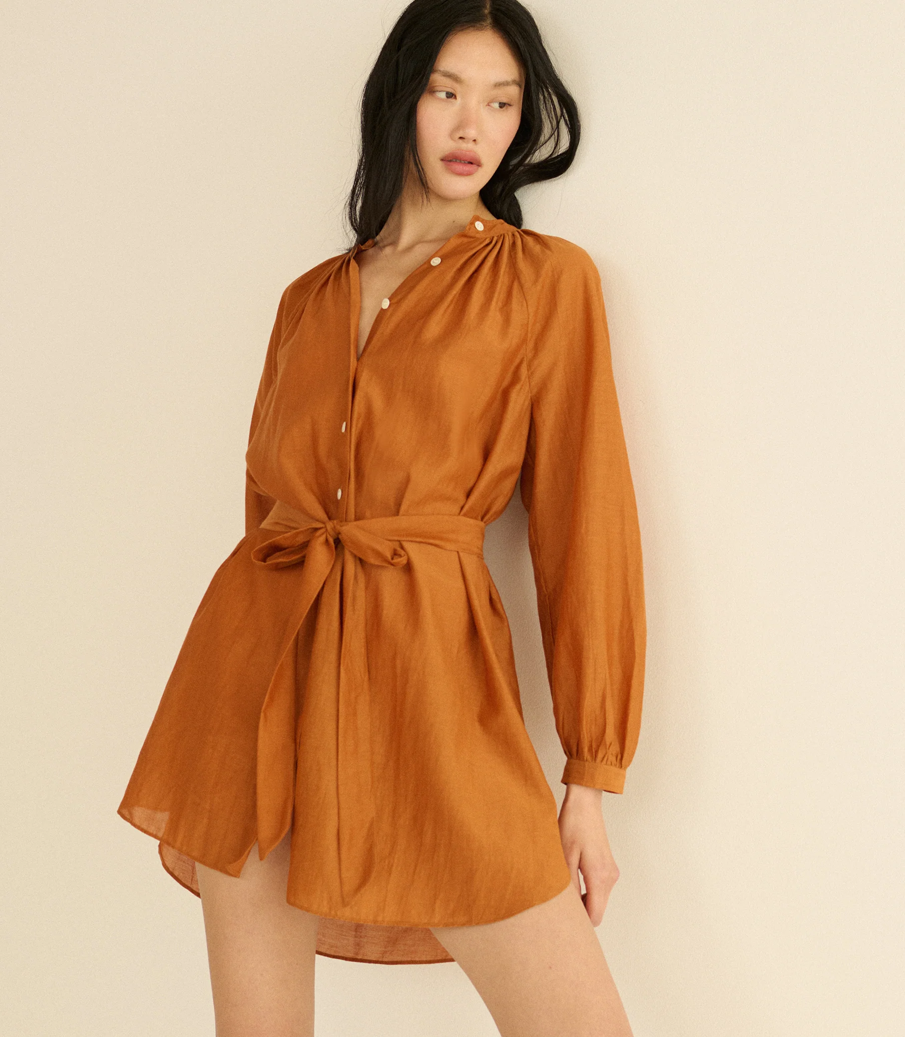 Juliet Mini Tunic Dress - Coconut