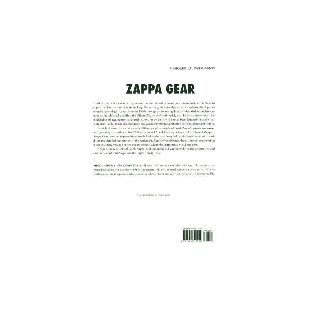Backbeat Books Zappa's Gear – Thomann Ireland