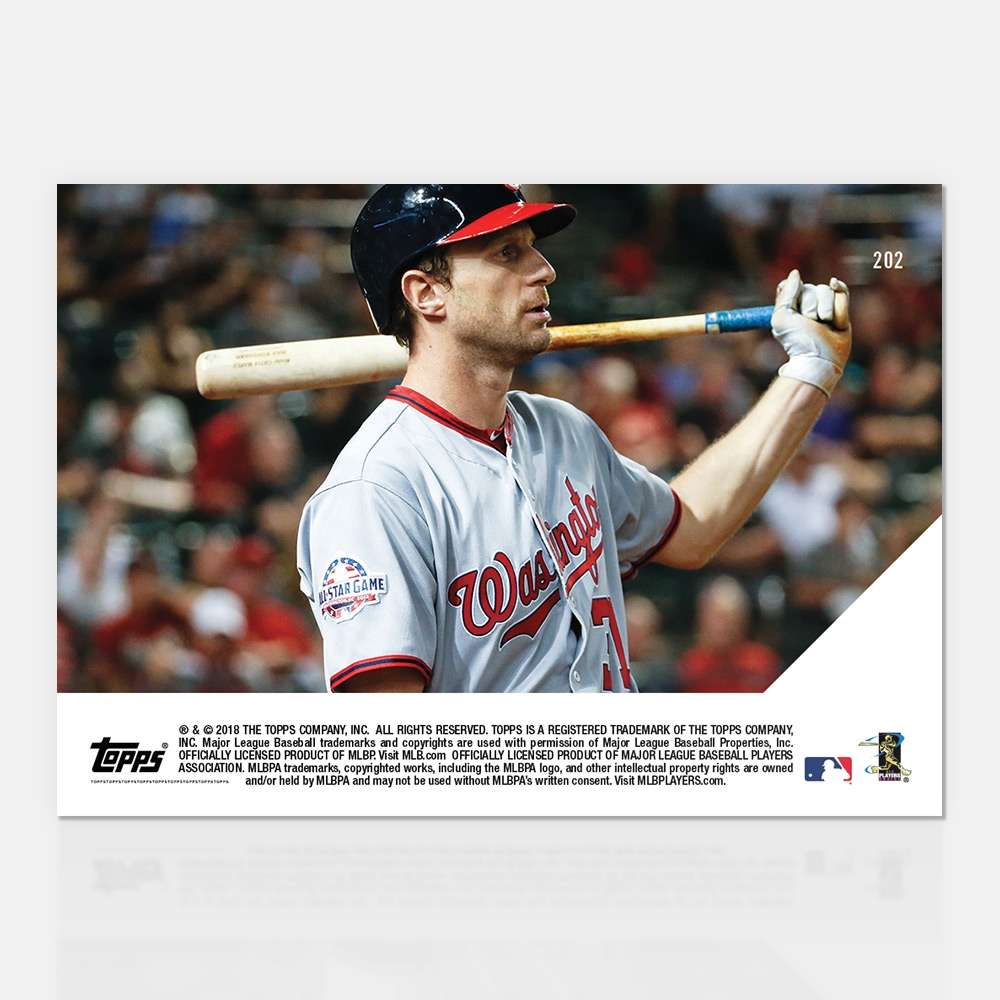 Max Scherzer - 05/11/2018 TOPPS NOW® Card 202 - Print Run: 222