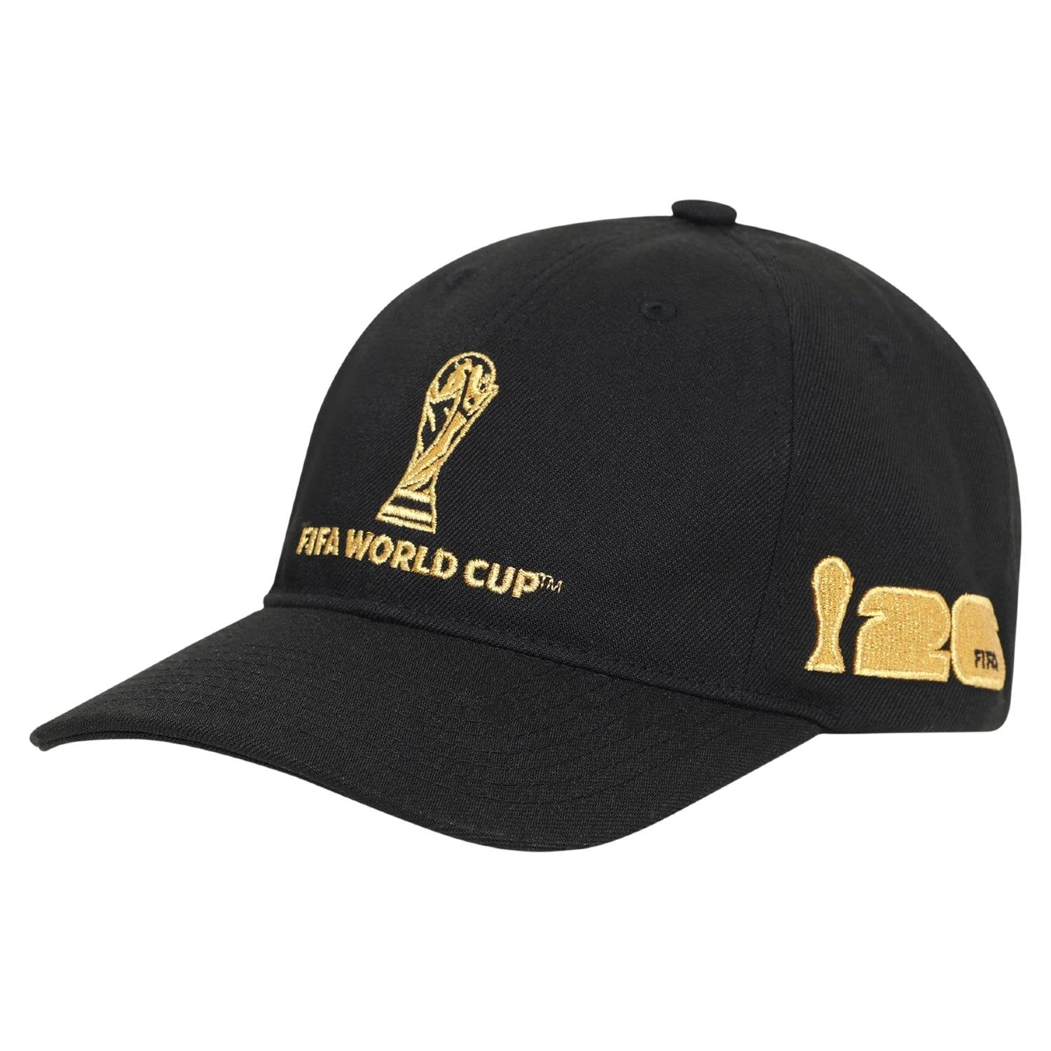 2026 Soccer Fan Collection Gold Trophy Black Cap
