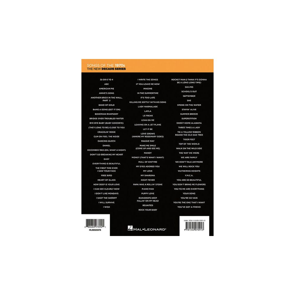 Hal Leonard Songs of the 1970s – Thomann Ireland