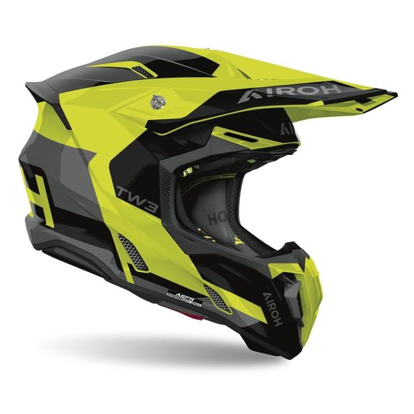Airoh TWIST 3 cross helmet - FANCY 2026 - Yellow / BlackRef: Ar1534-C50686