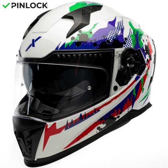 Dexter Eros Jokr - White Full HelmetRef: DX0693