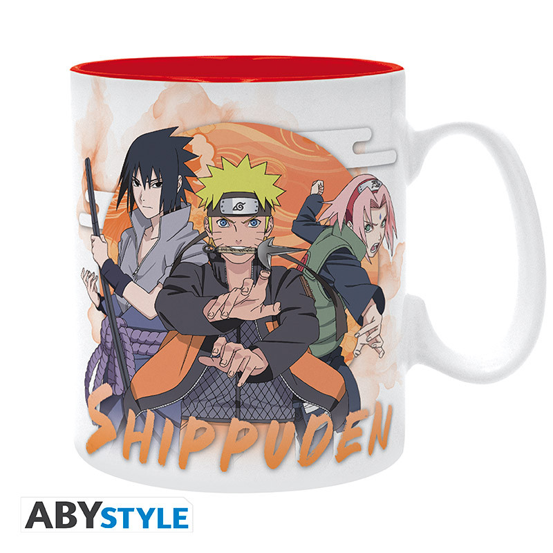 NARUTO SHIPPUDEN Mug Past and present Big size