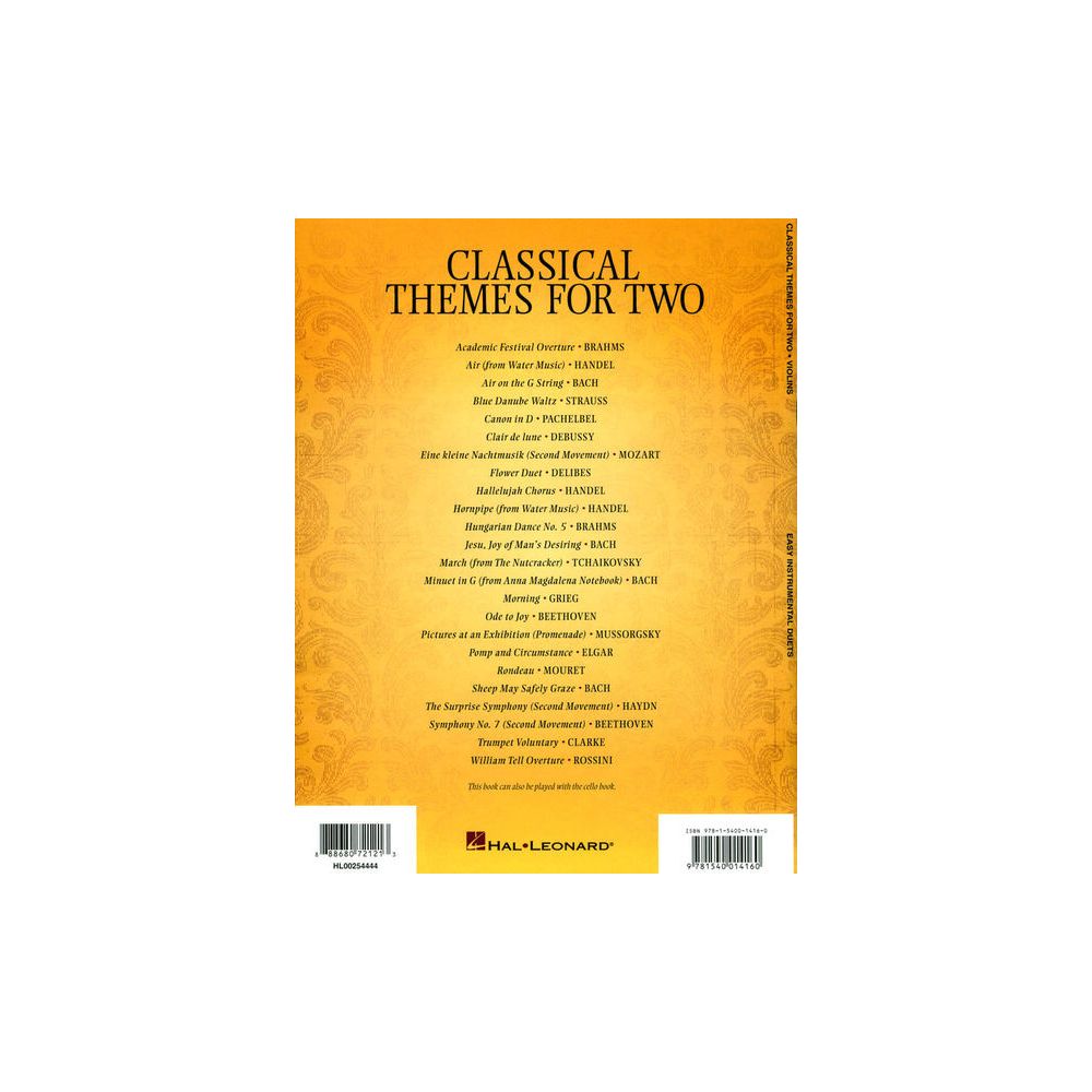 Hal Leonard Classical Themes Two Violins – Thomann Ireland