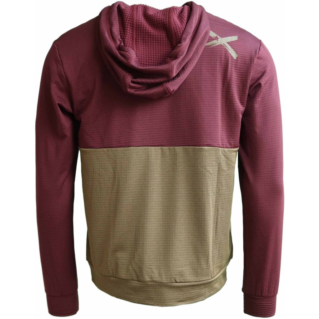 Zimtstern Tech Hoodz Hoodie Men - Windsor Wine / Military Olive