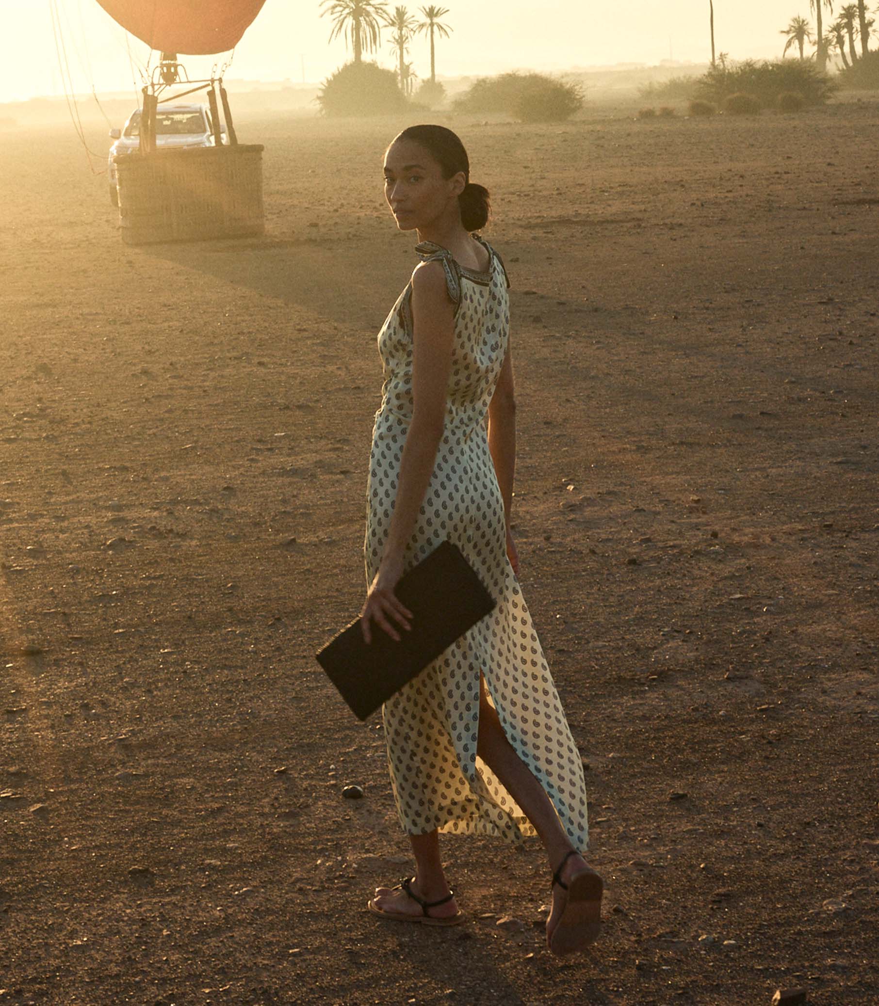 Amorette Midi Dress - Sunlight Taormina Paisley