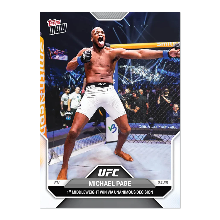 Michael Page - 2025 UFC Topps NOW® Card 6