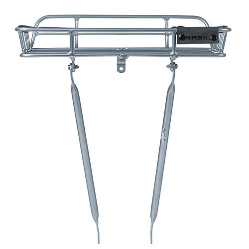 Basil Portland Front Carrier high - aluminium