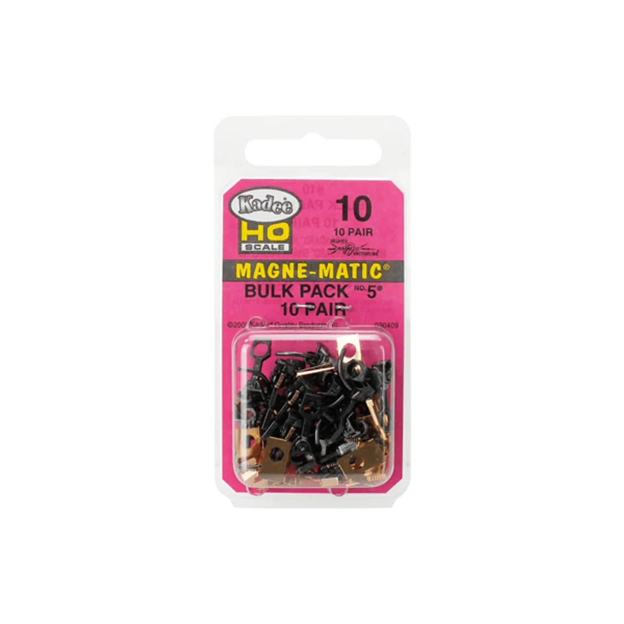 Kadee #10 HO Scale Bulk Pack - 10 pair #5 (NO.5) Metal Couplers - Medium (9/32