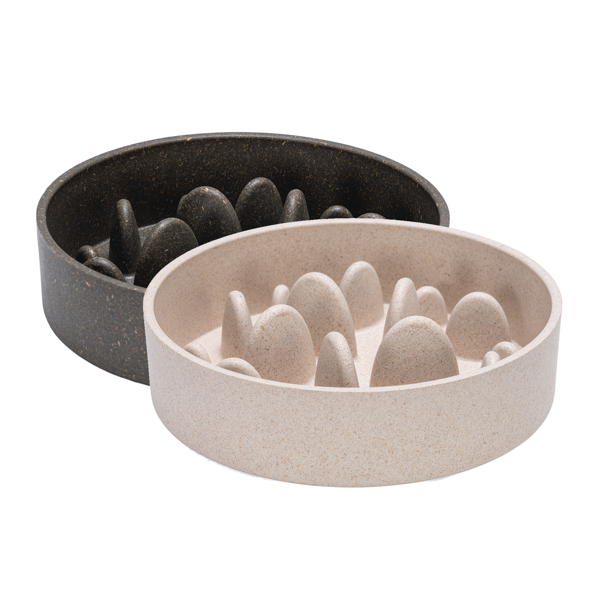 Designed by Lotte Bamboo Slowfeeder Pom - Dog - Beige - 800 ml