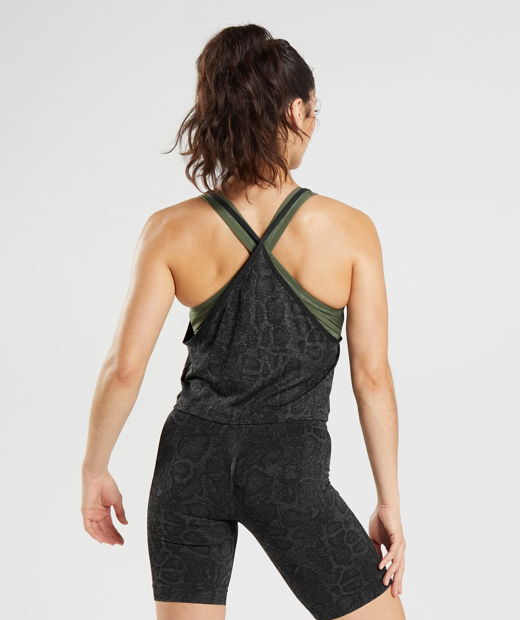 Adapt Animal Seamless Midi Tank Urban Grey/Black