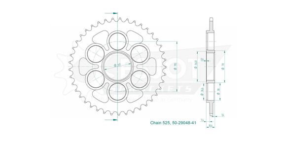 Esjot crown 41 teethRef: Esjo00142A / 12112992