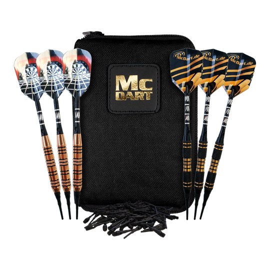 McDart Tasche mit 6 Softdarts und Zubehör