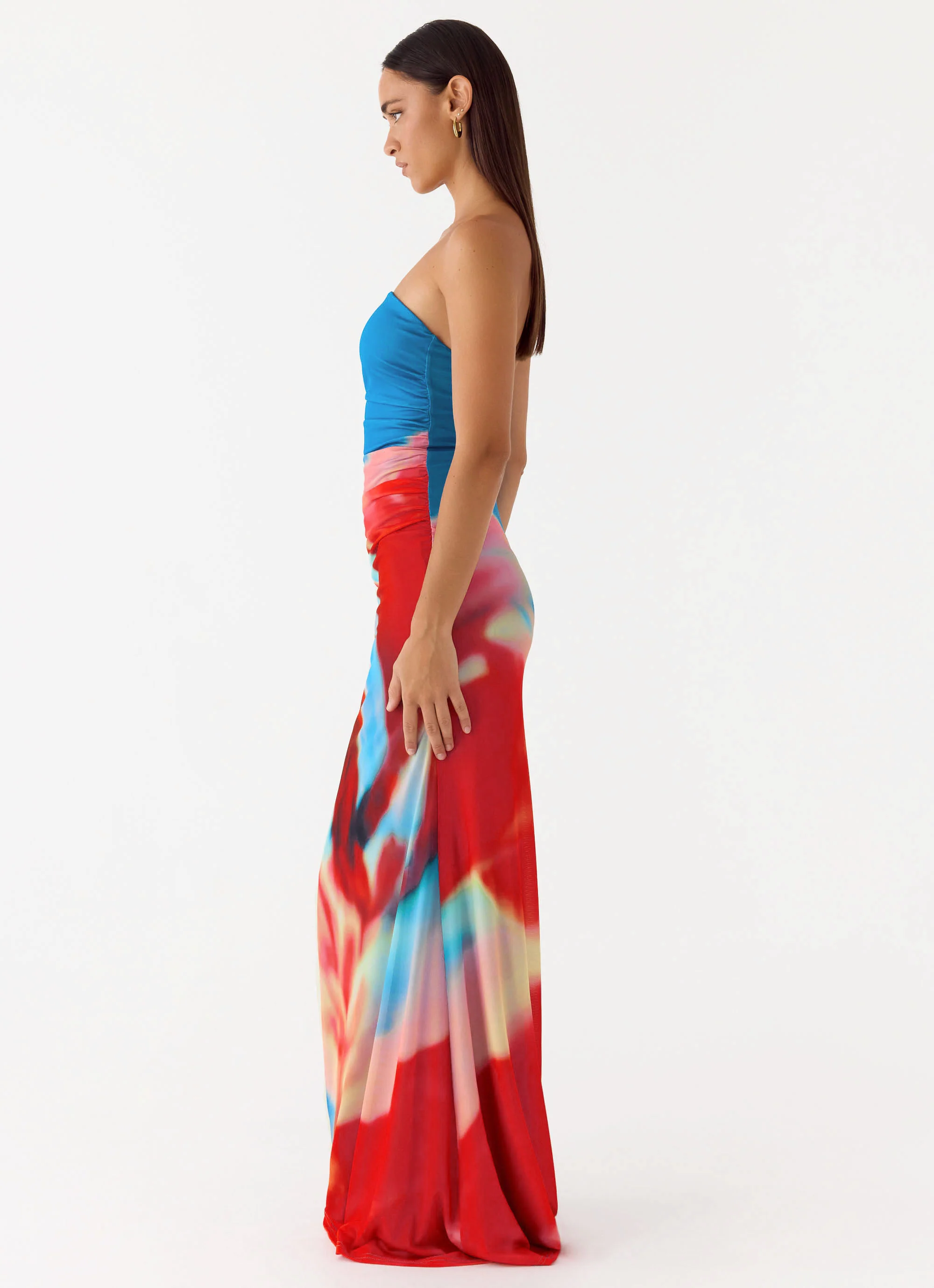 Iroha Strapless Maxi Dress - Twilight Petal