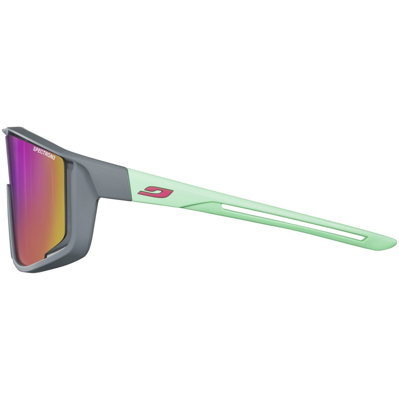 Julbo Fury S Junior Sunglasses - Grey / Mint - Pink Flash Spectron 3