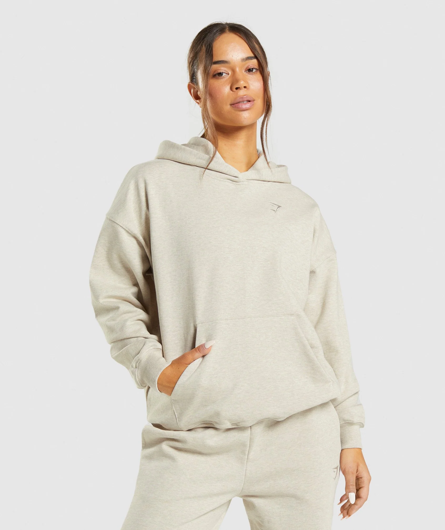Rest Day Sweats Hoodie Beige Marl