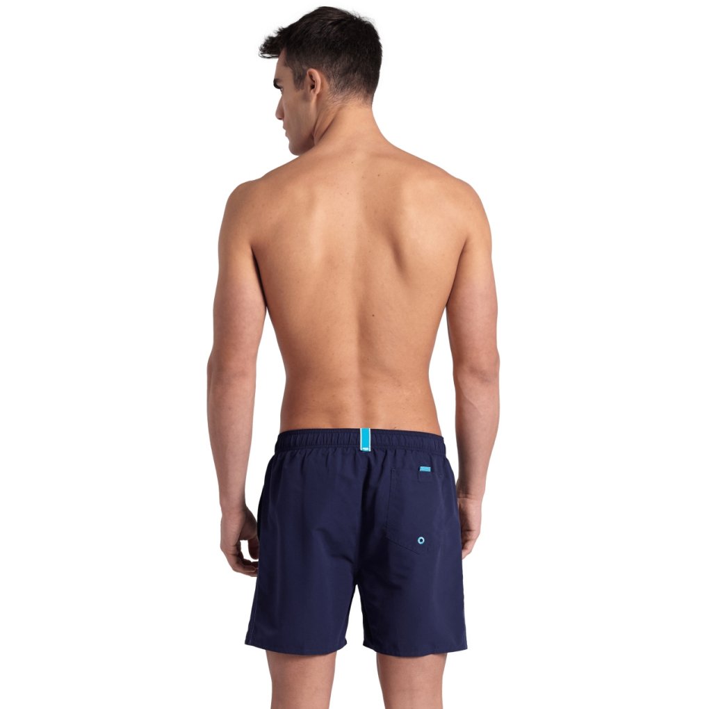 arena Fundamentals R Boxer Beach Shorts Men - Navy/Turquoise