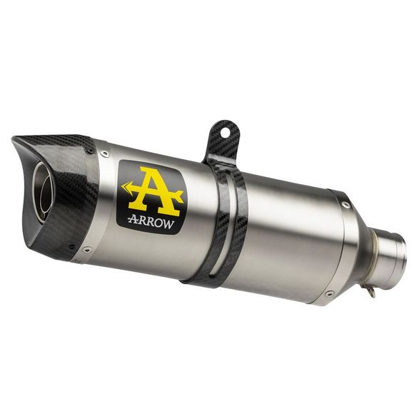 Arrow thunder titanium silencer carbon end cap - greyRef: AW0378 / 71930PK