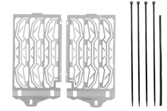 Touratech Radiator Guard Stainless Steel - SilverRef: Trt00326A / 01-045-5014-0