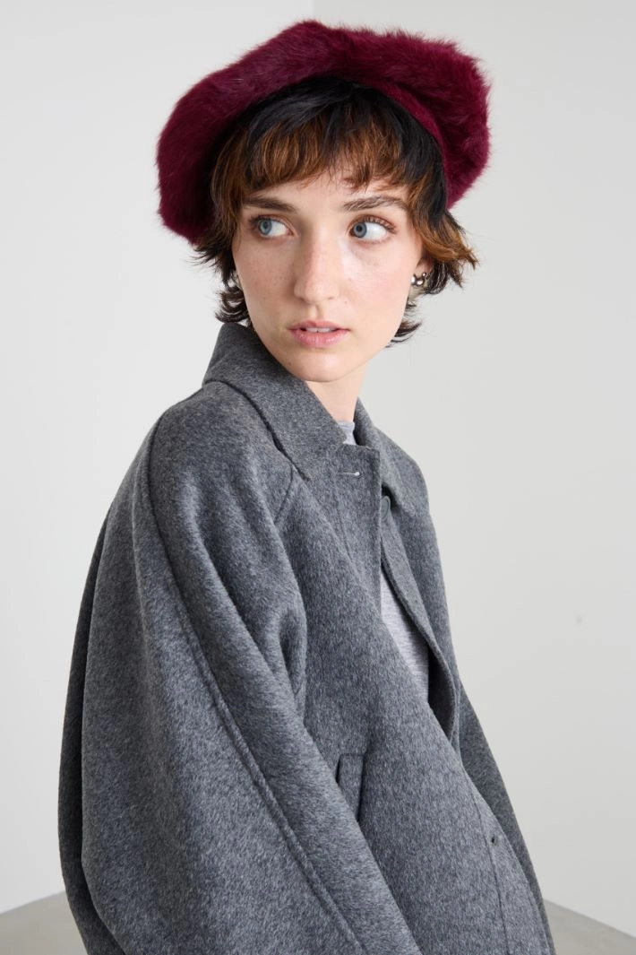Angora beret - BORDEAUX