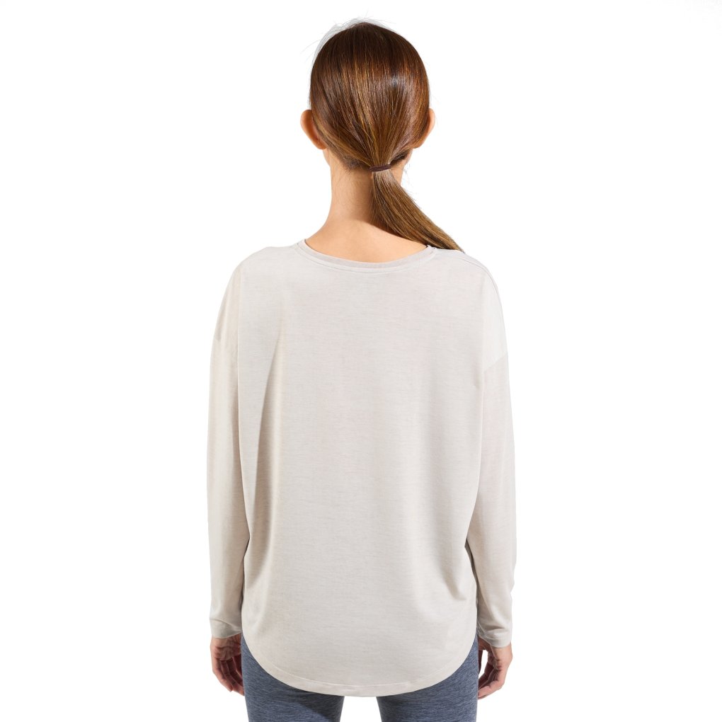 Odlo Active 365 Natural Blend Long Sleeve T-Shirt Women - silver cloud melange