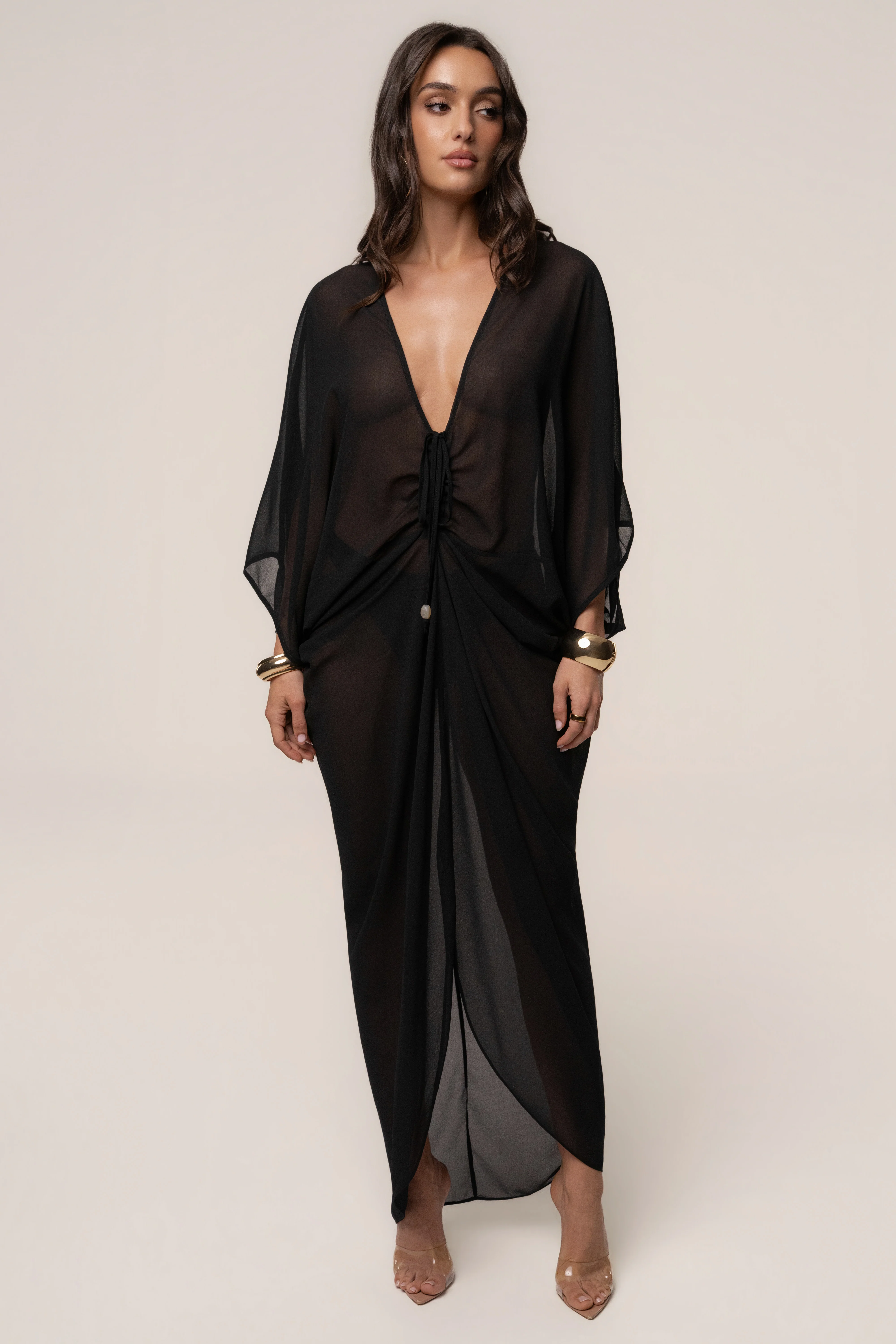 Black Longer Days Cover Up Dress