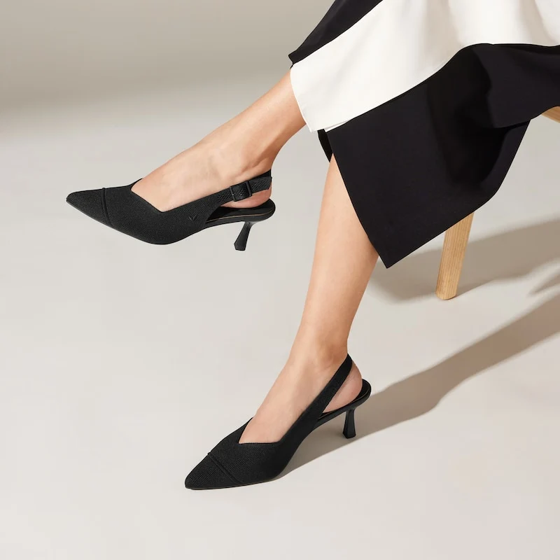 Pointed-Toe Slingback Heels (Addison)