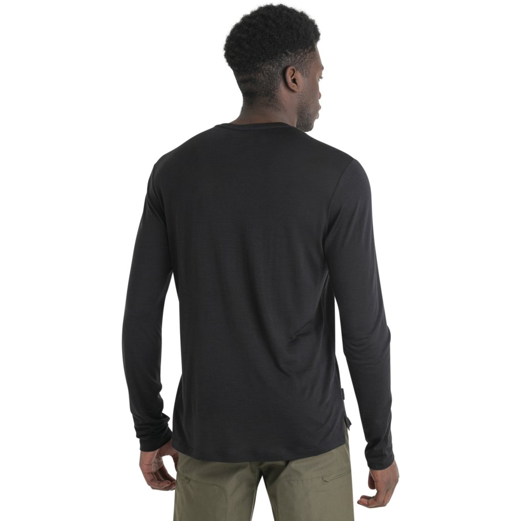 Icebreaker Merino 125 Cool-Lite™ Sphere III Long Sleeve Tee Men - Black