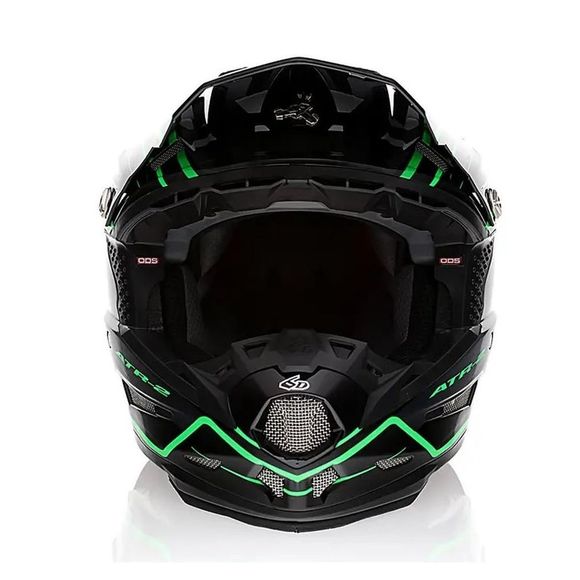 6D Helmets ATR-2 PHASE 2024 cross Helmet - Black / GreenRef: DH0031