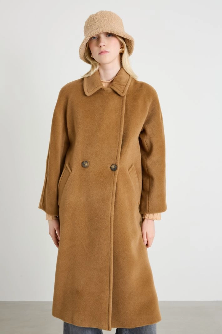 Boucle fisherman hat - BEIGE