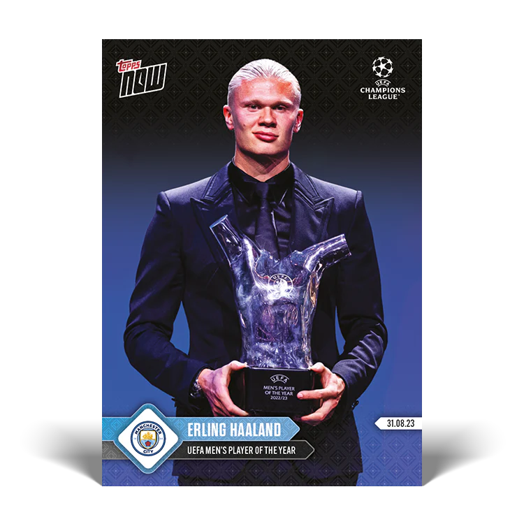 Topps UK - Erling Haaland - UEFA Men's Player of the Year - UCL TOPPS NOW® Card #4