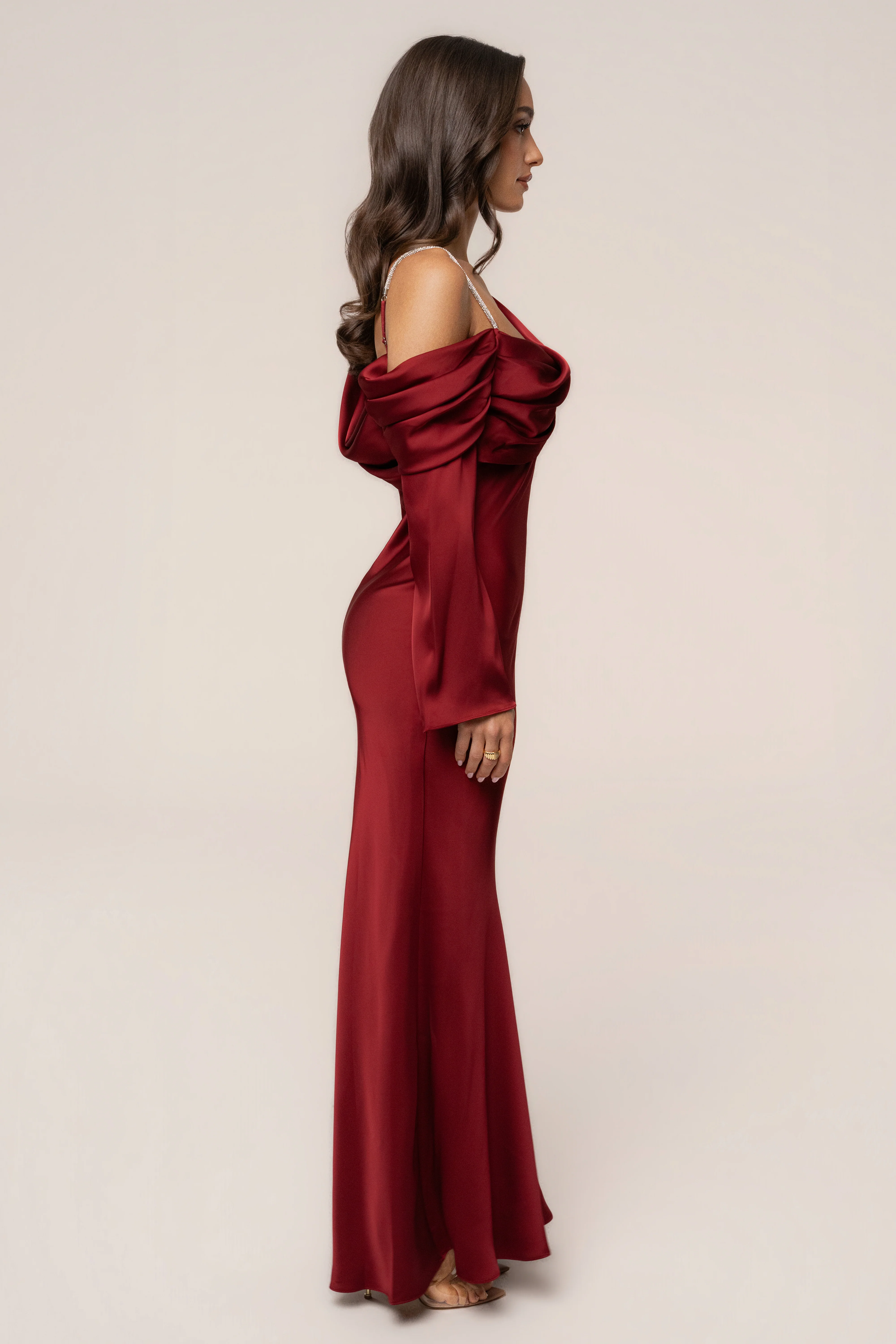Red One And Only Satin Dress