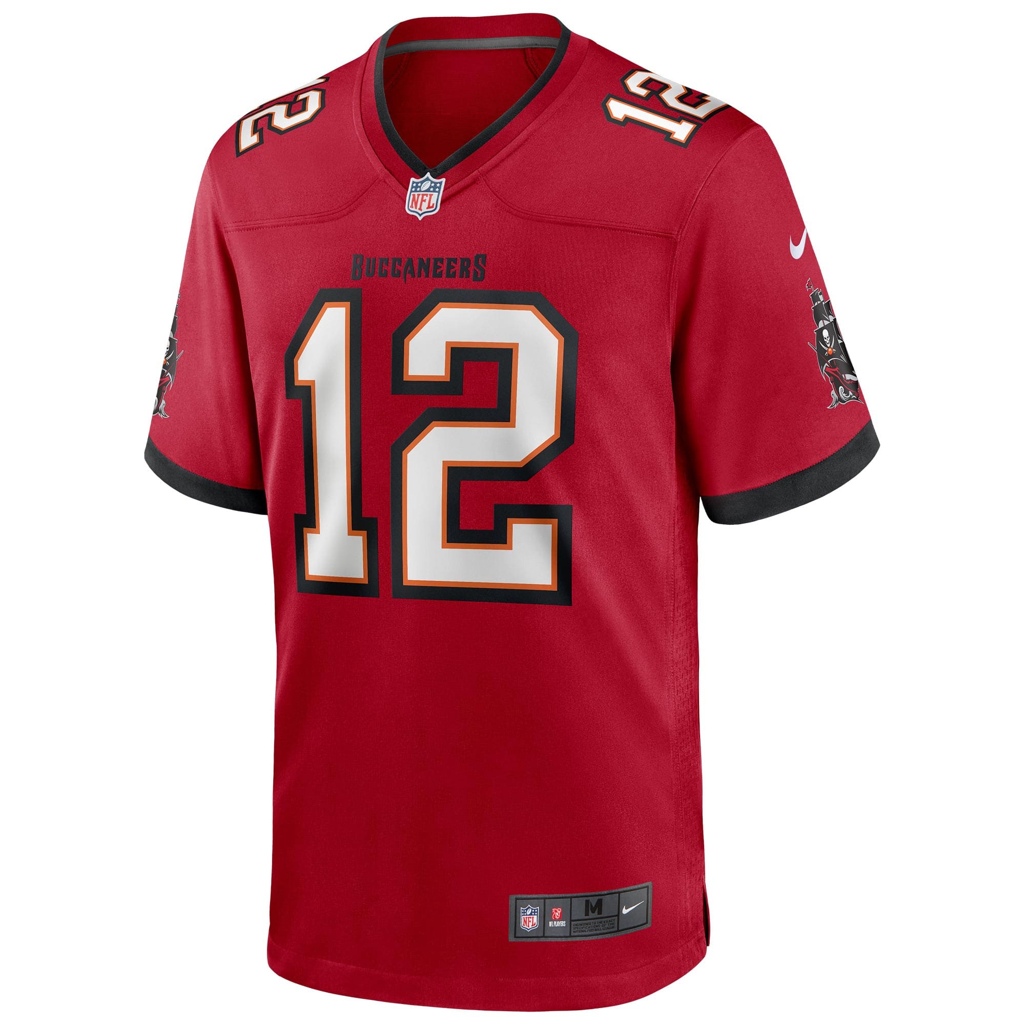 Tom Brady #12 Tampa Bay Buccaneers Nike Game NFL Football Jersey Red