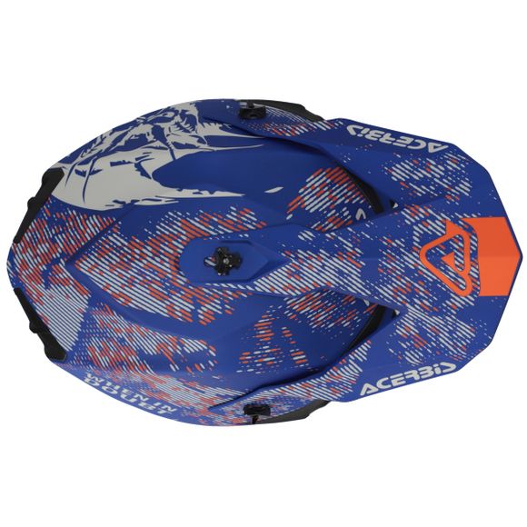 Casque cross Acerbis LINEAR 22.06 2024 - Gris / BleuRef : AE5315