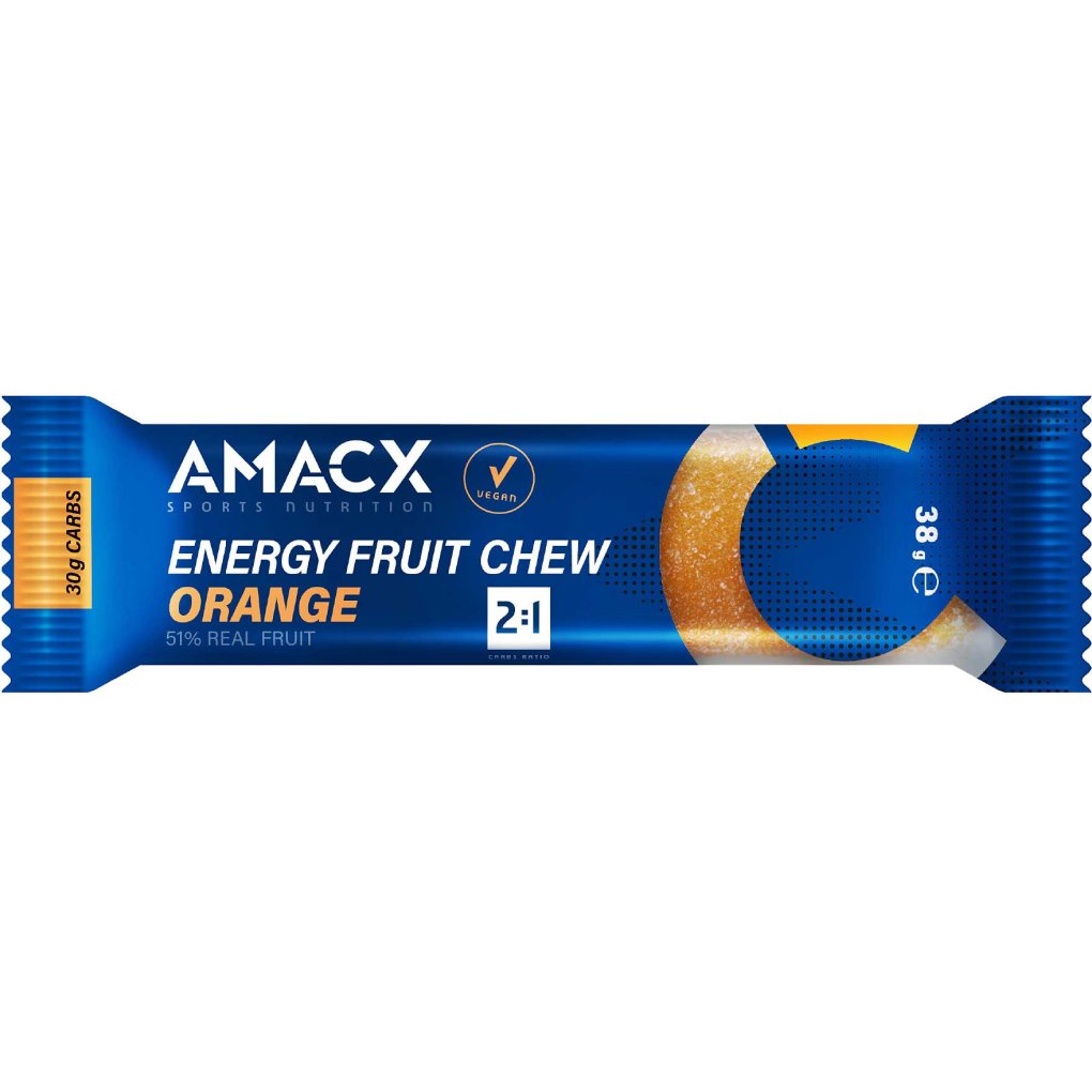 Amacx Energy Fruit Chew - Carbohydrate Fruit Gums - 12x38g