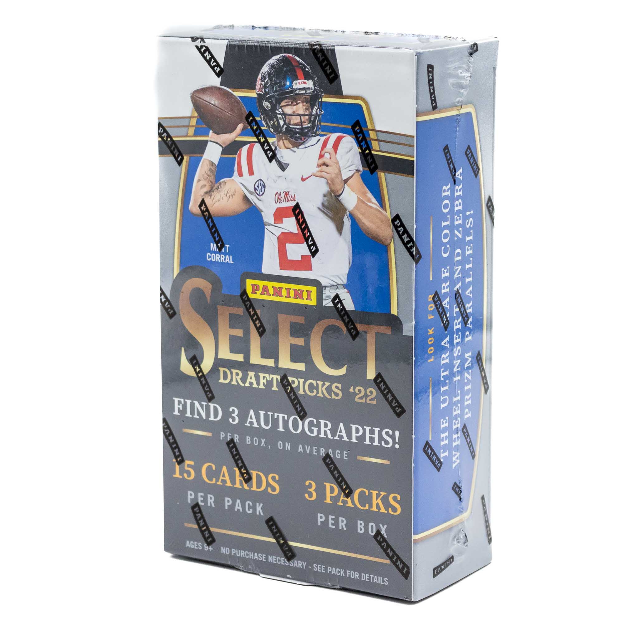 2022 Panini Select Draft Picks NCAA Football Hobby Box