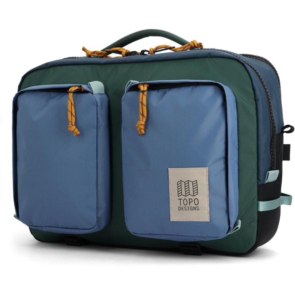 Topo Designs Global Briefcase Bag - 20L - Stone Blue/Forest