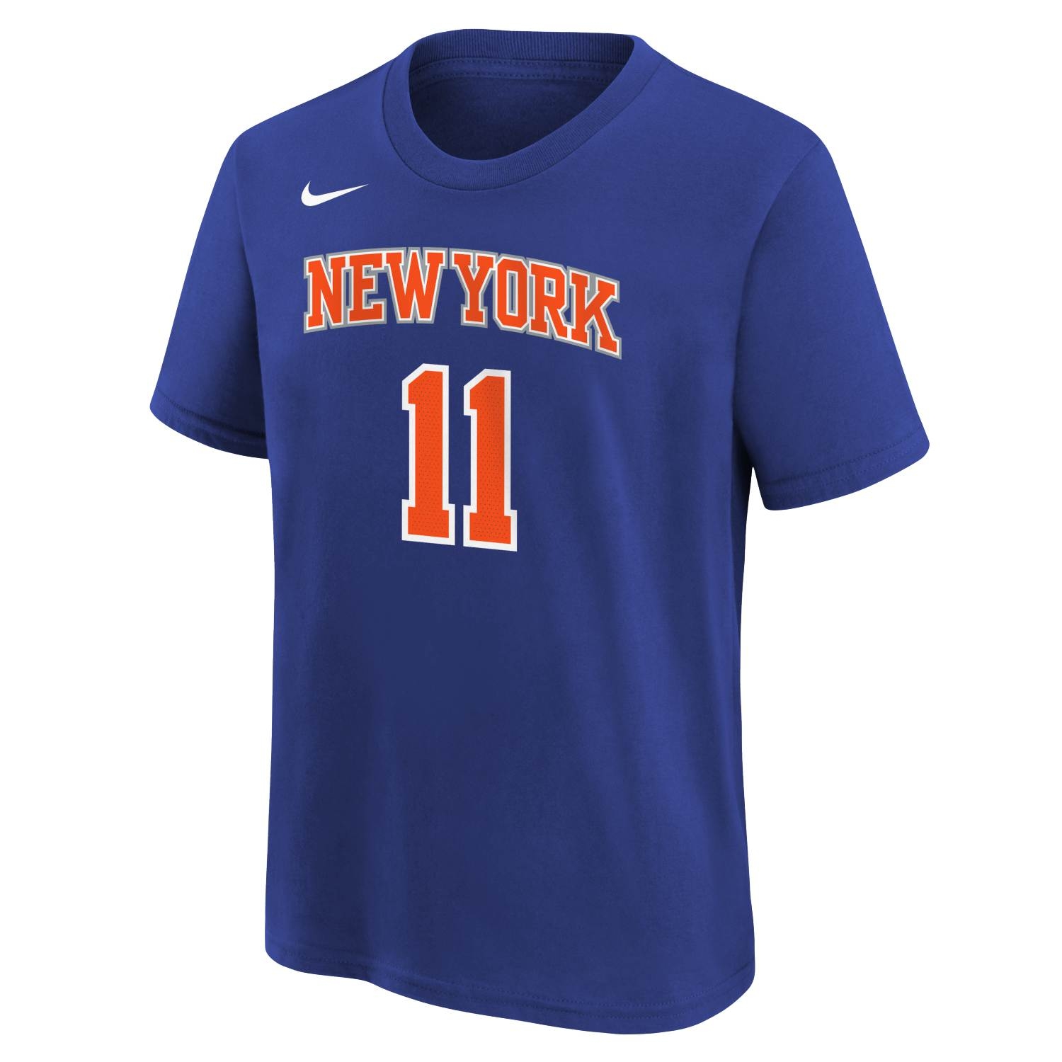 Jalen Brunson #11 New York Knicks Nike Player NBA T-Shirt Blue (YOUTH)